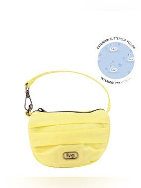 LUG DISCO PLEATED POUCH BUTTERCUP YELLOW